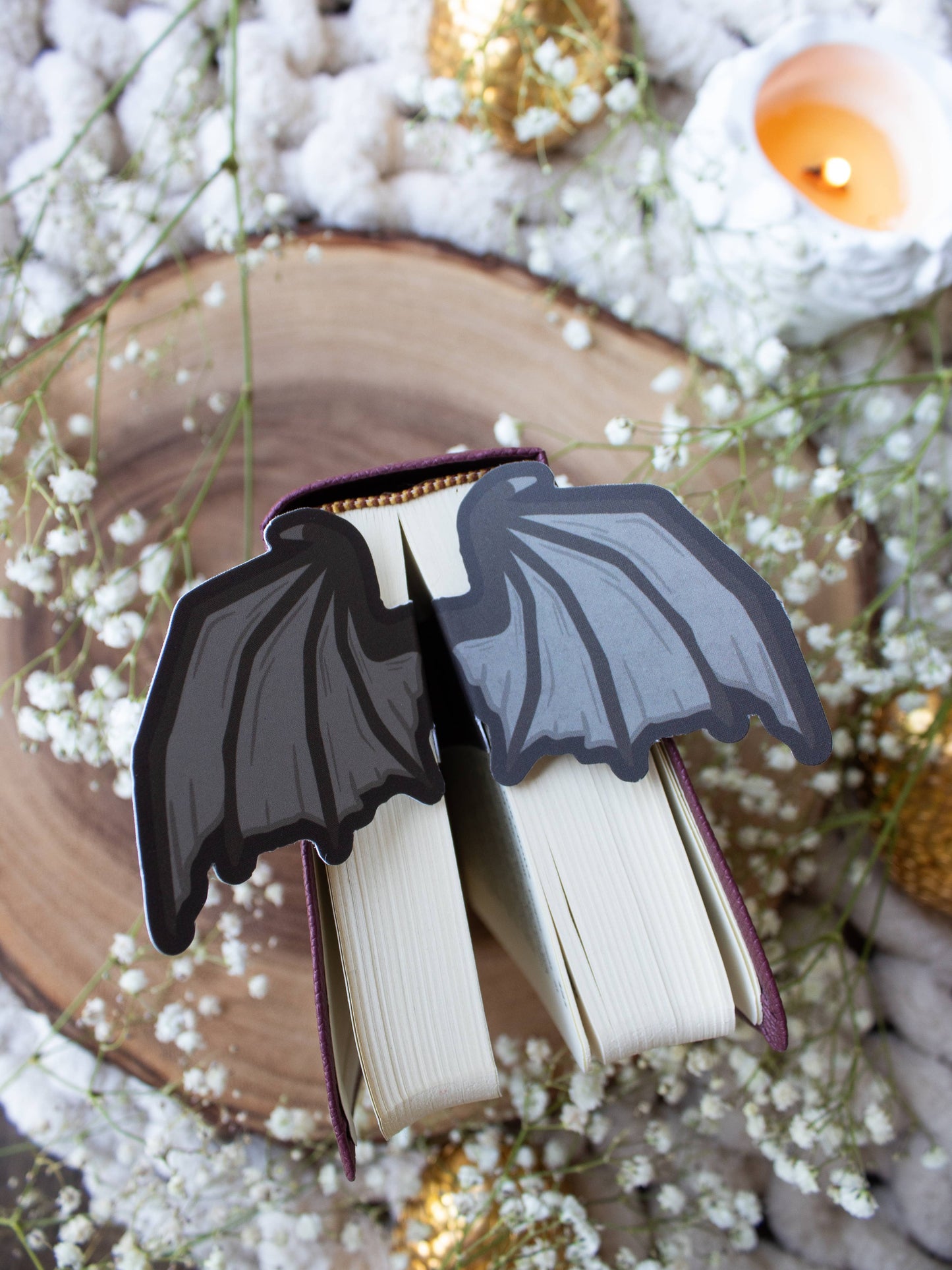 3D Bat Wings Die-Cut Bookmark