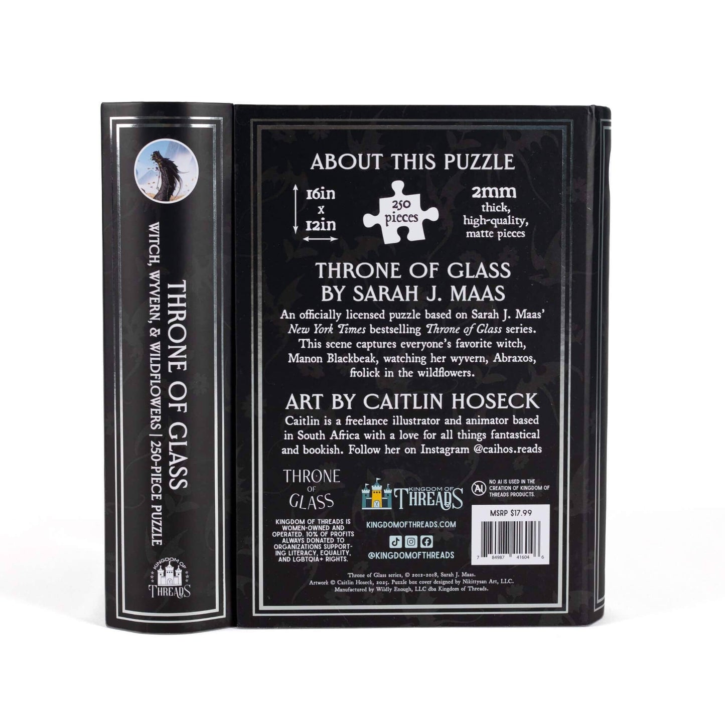 Witch, Wyvern & Wildflowers Keepsake Puzzle | Throne of Glass