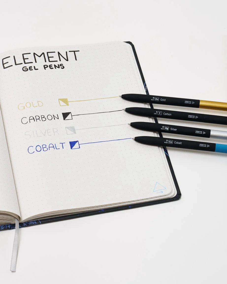 Cognitive Surplus Element Gel Pen Metallic Silver