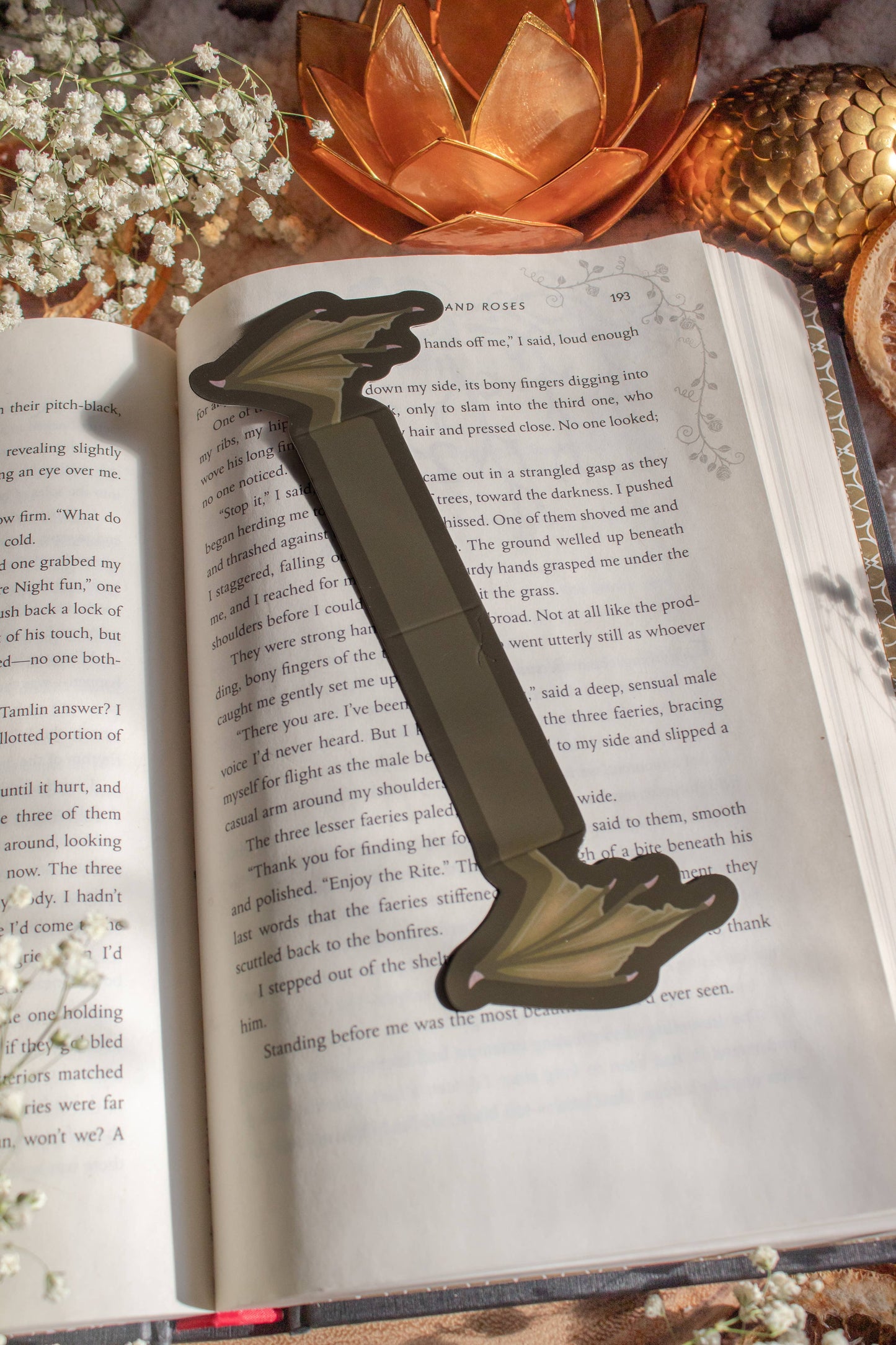 3D Dragon Wings Die-Cut Bookmark