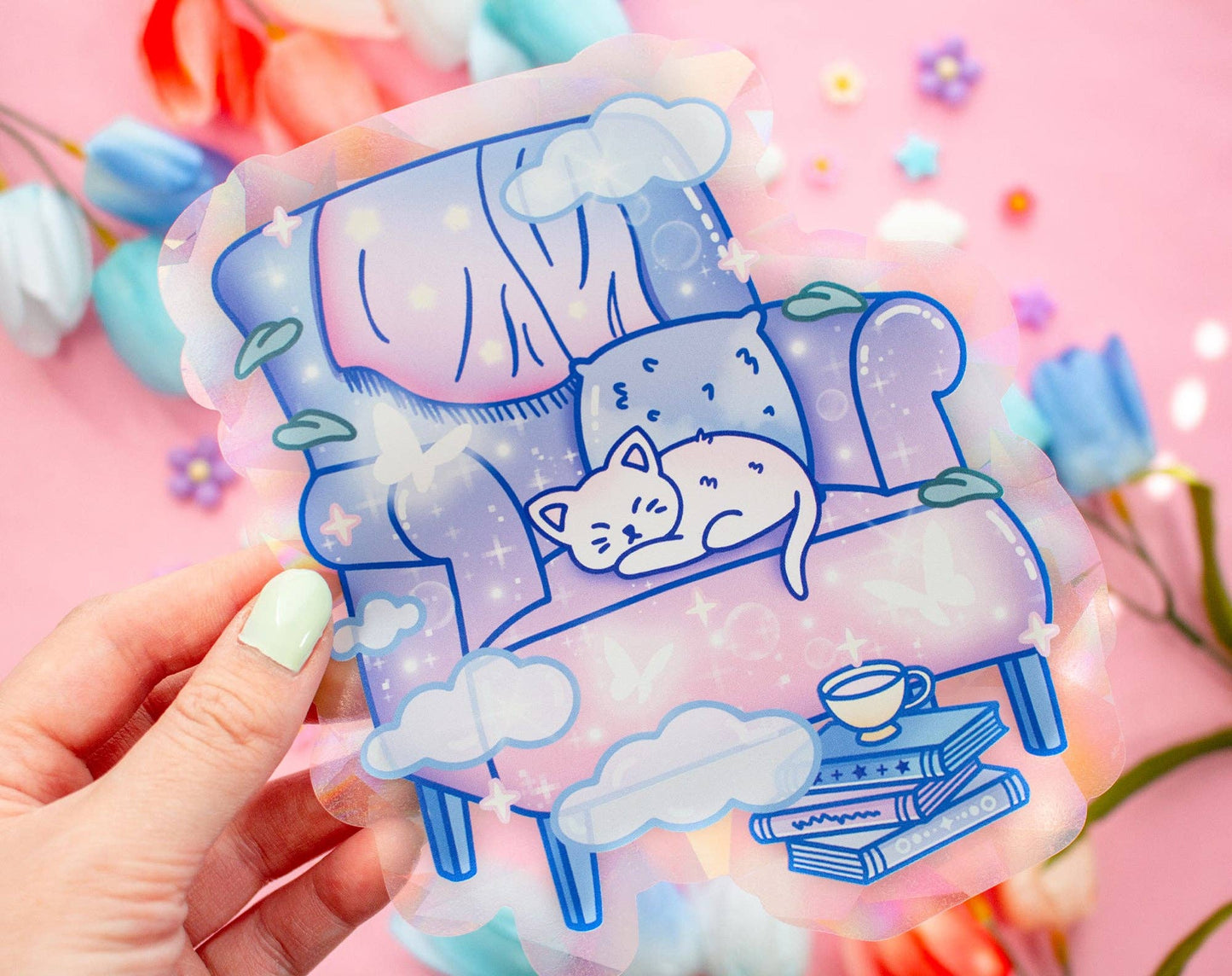 Reading Chair Suncatcher Sticker