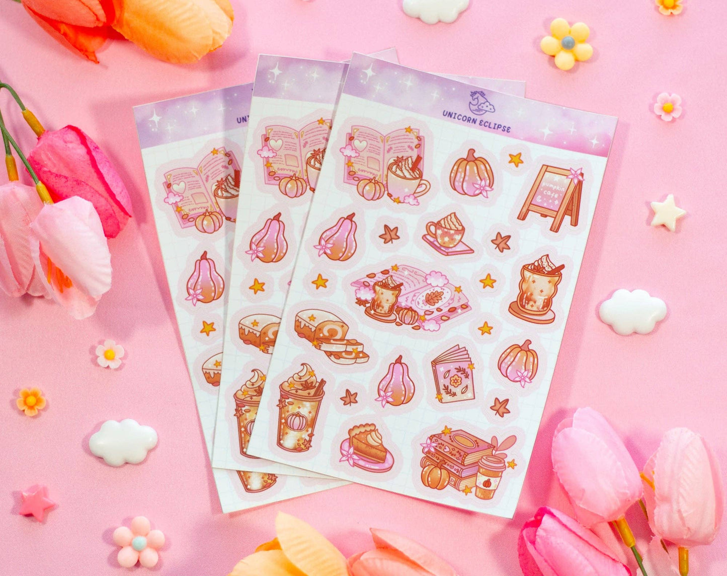 Pumpkin Cafe Sticker Sheet