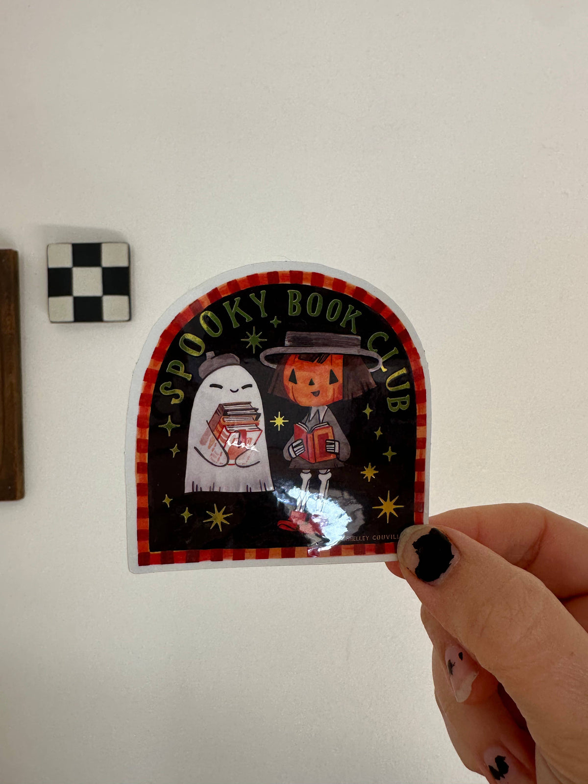 Spooky Book Club Sticker - spooky cute art 