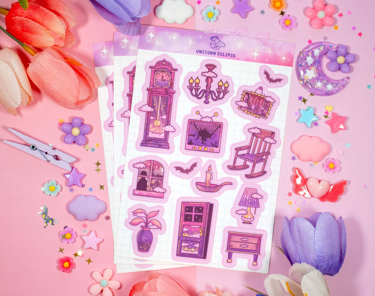 Haunted House Sticker Sheet
