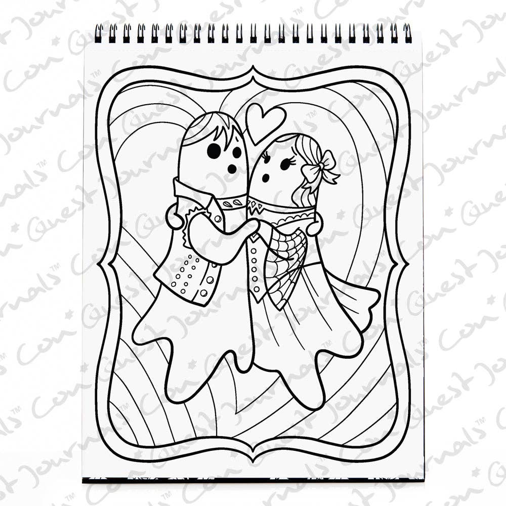 Waiting for the Night Gothic Love Coloring Book (Original Artwork)