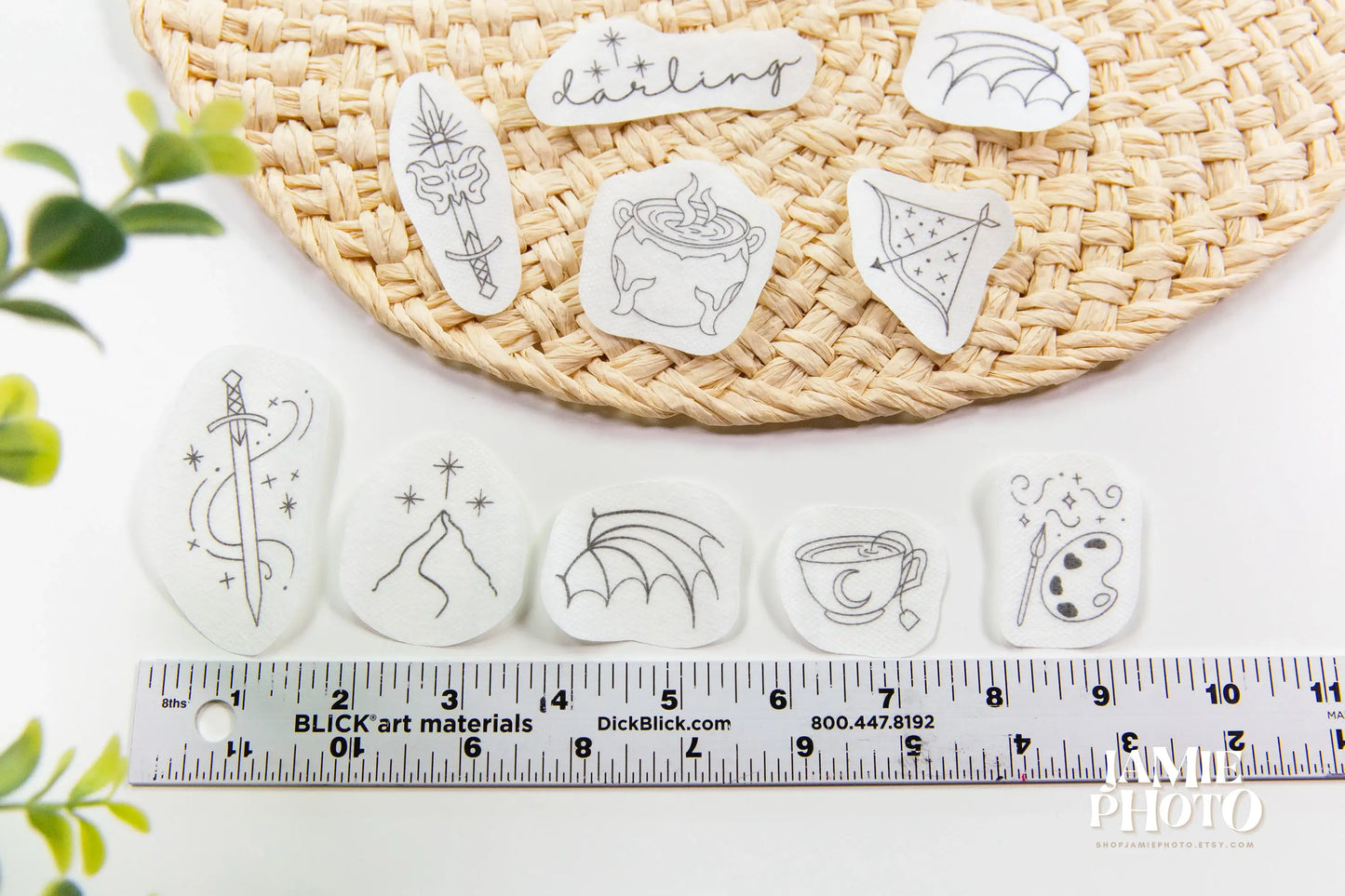 ACOTAR Embroidery Stick n Stitch Pack, Water Soluble Designs
