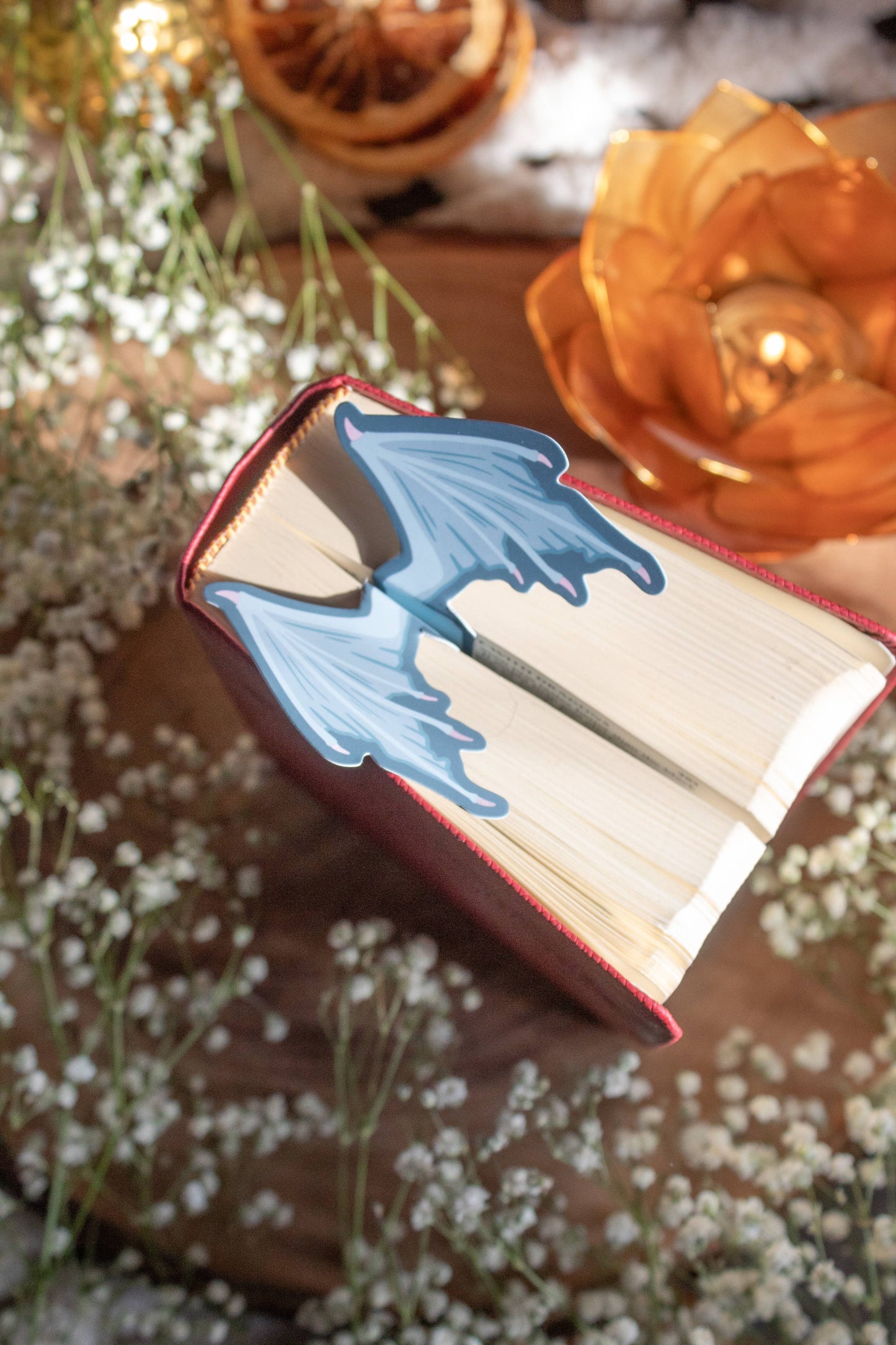 3D Dragon Wings Die-Cut Bookmark