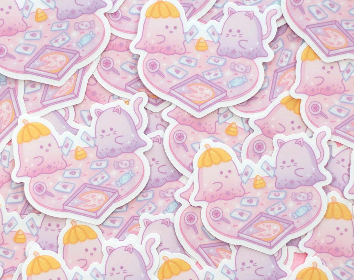 Ghost Game Night Clear Sticker