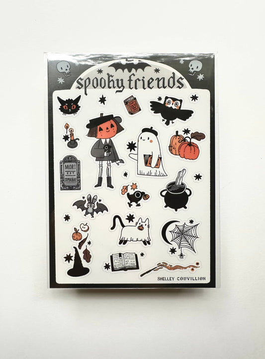 Spooky Friends sticker sheet