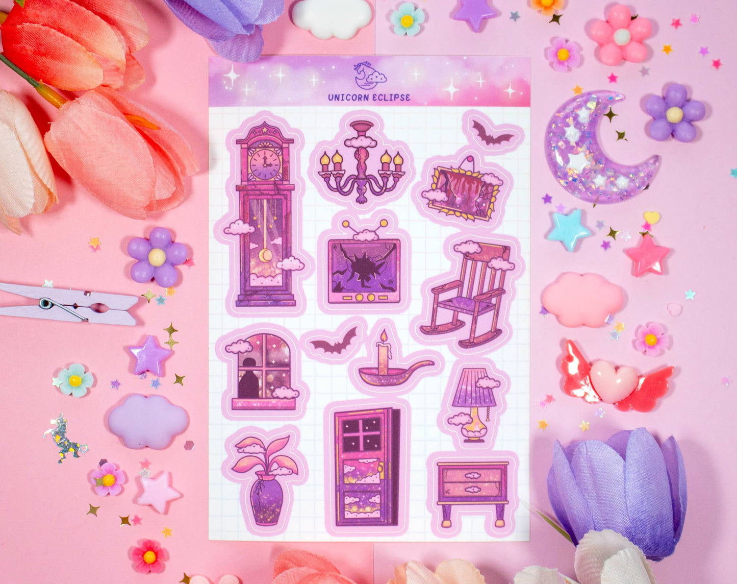 Haunted House Sticker Sheet