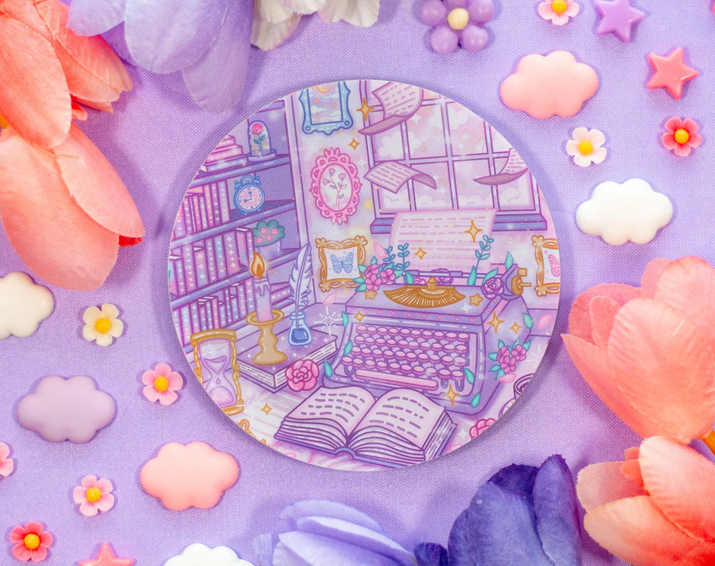 Pastel Academia Coaster