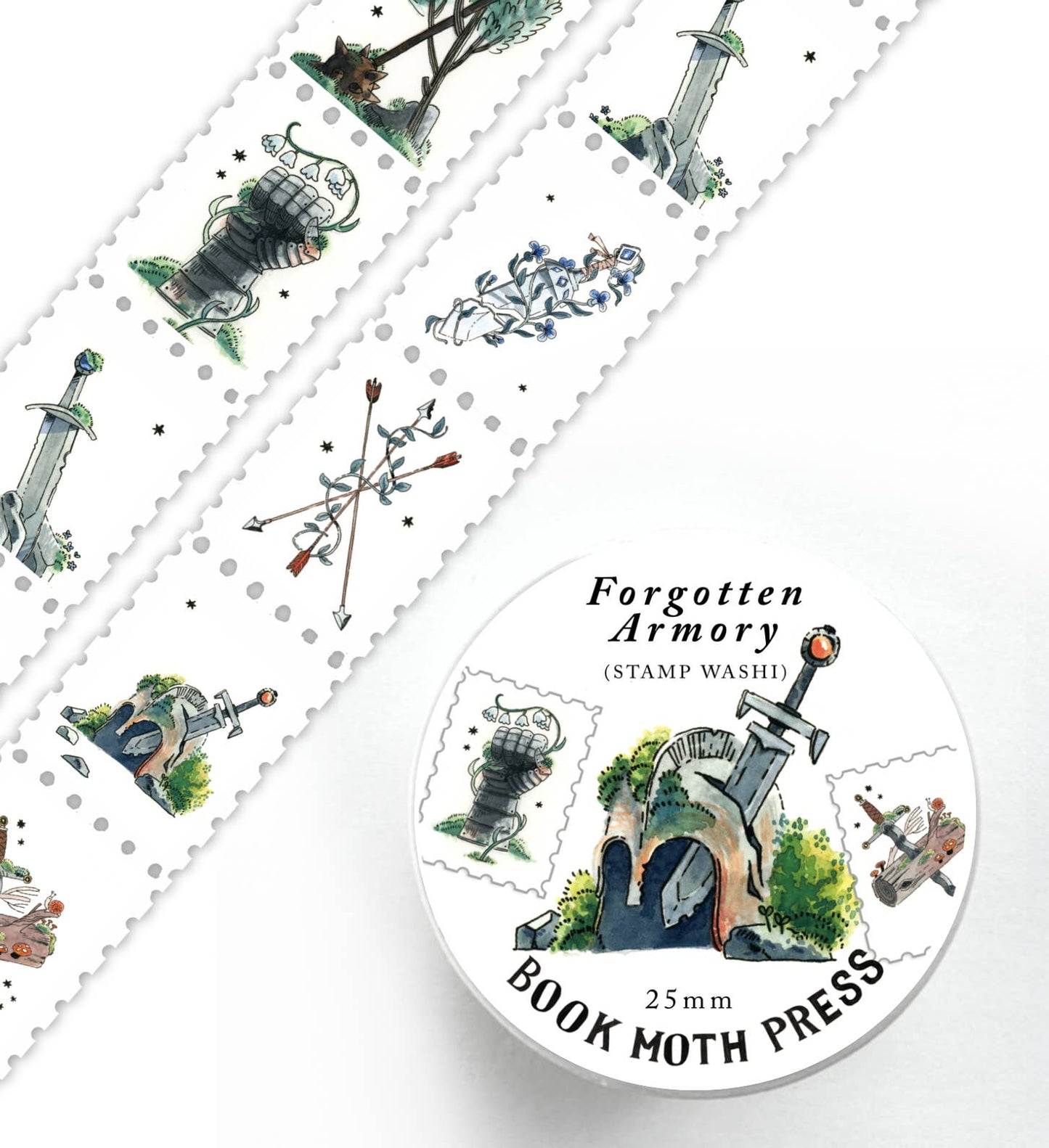 Forgotten Armory Stamp Washi Tape