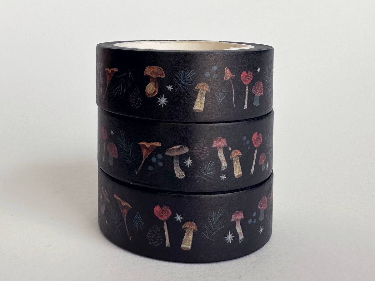 Mushrooms in Autumn Washi Tape