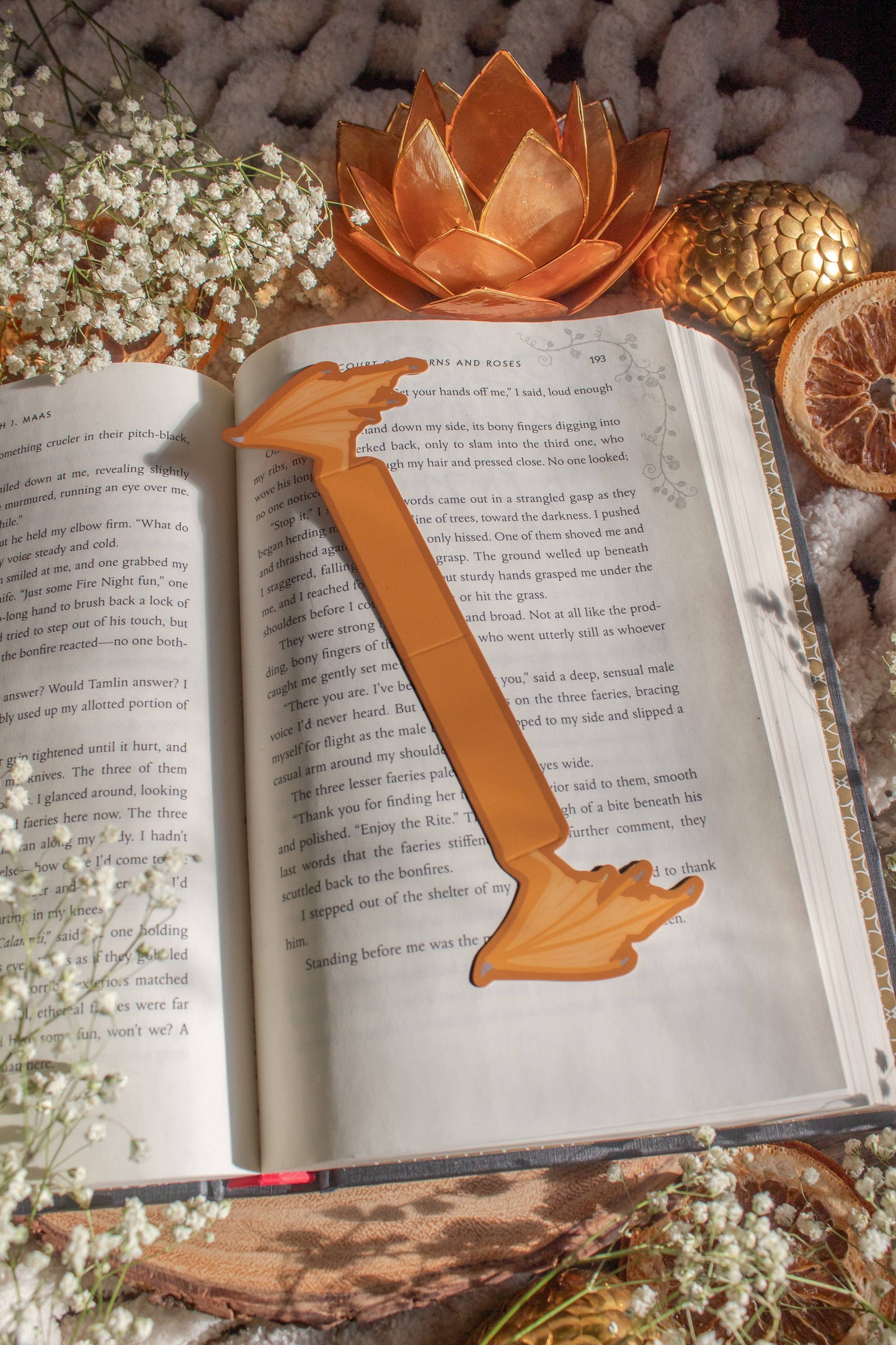 3D Dragon Wings Die-Cut Bookmark