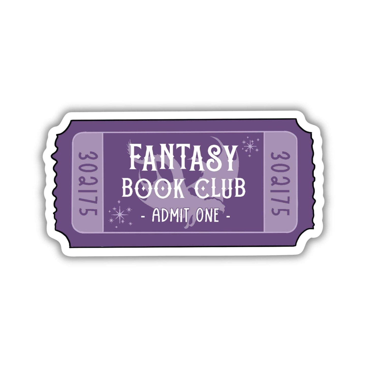Fantasy Book Club Ticket Sticker