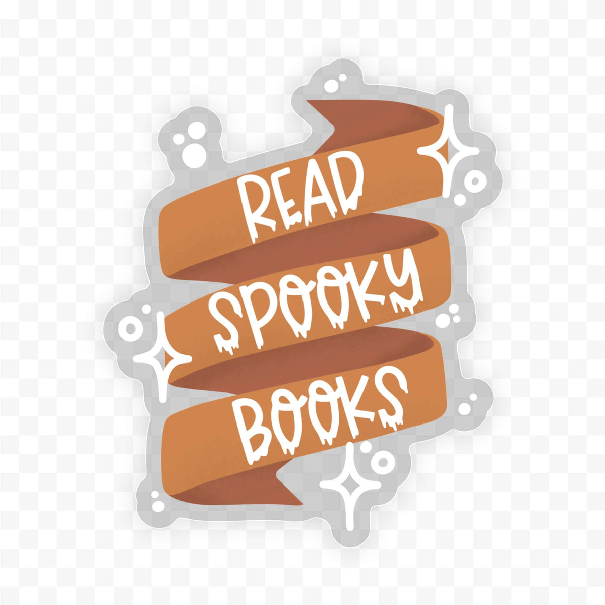 Read Spooky Books Vinyl Waterproof Sticker | Bookish Sticker