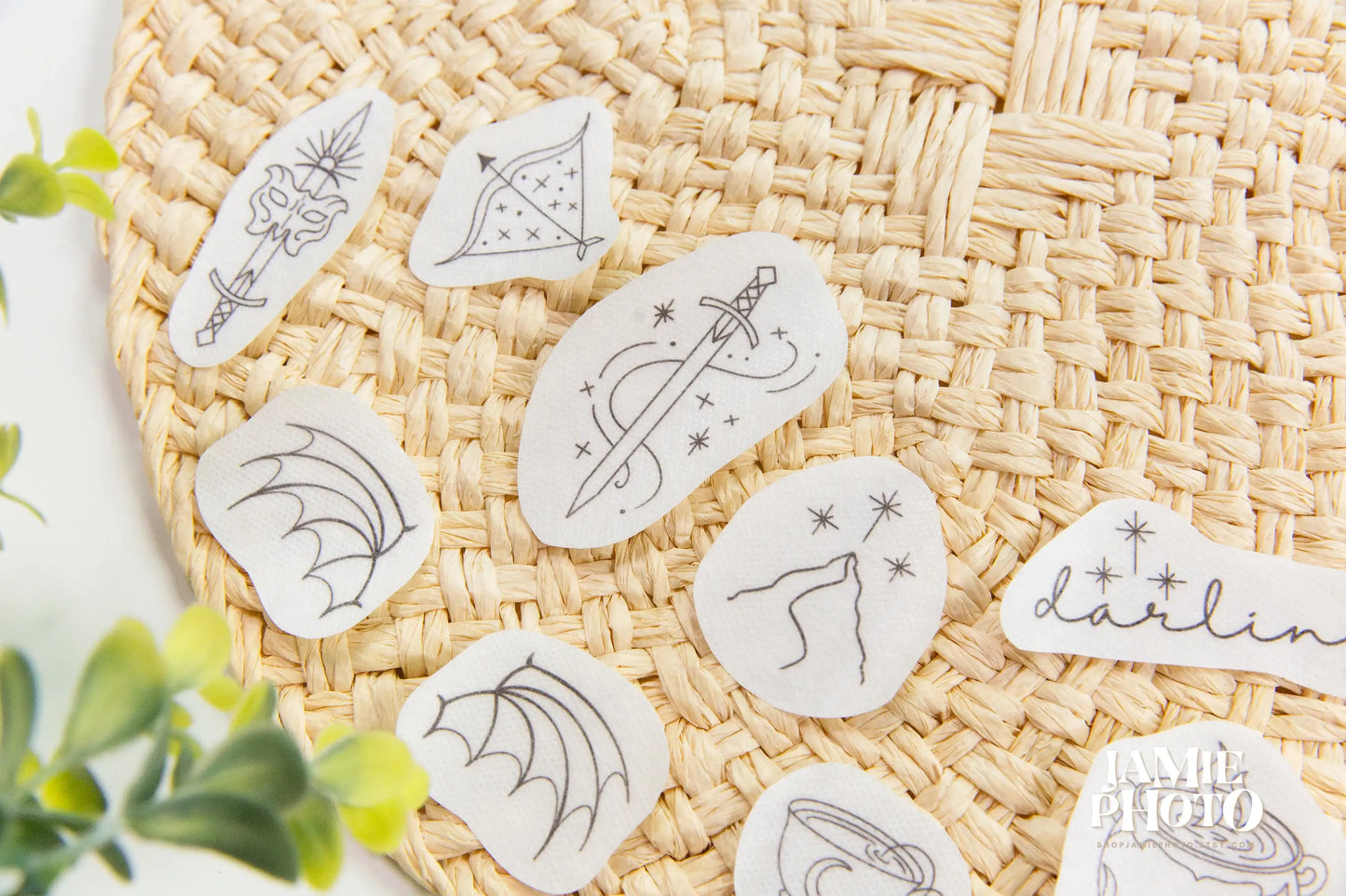 ACOTAR Embroidery Stick n Stitch Pack, Water Soluble Designs