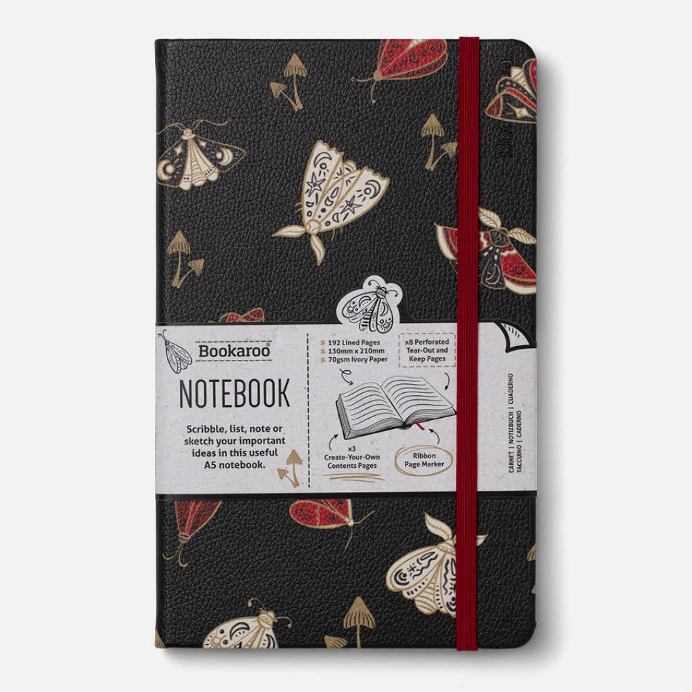 Bookaroo Dark Moth Stationery