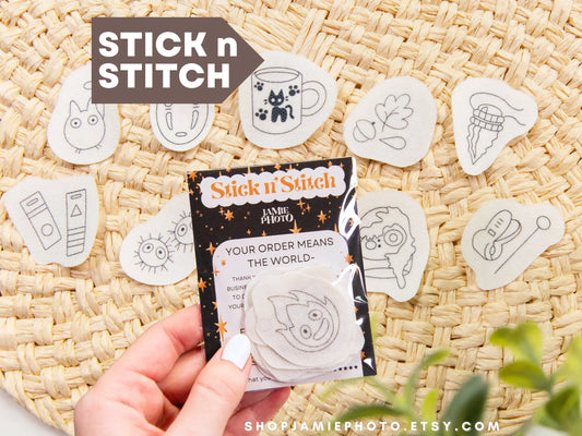 Anime Embroidery Stick and Stitch | Water Soluble Embroidery