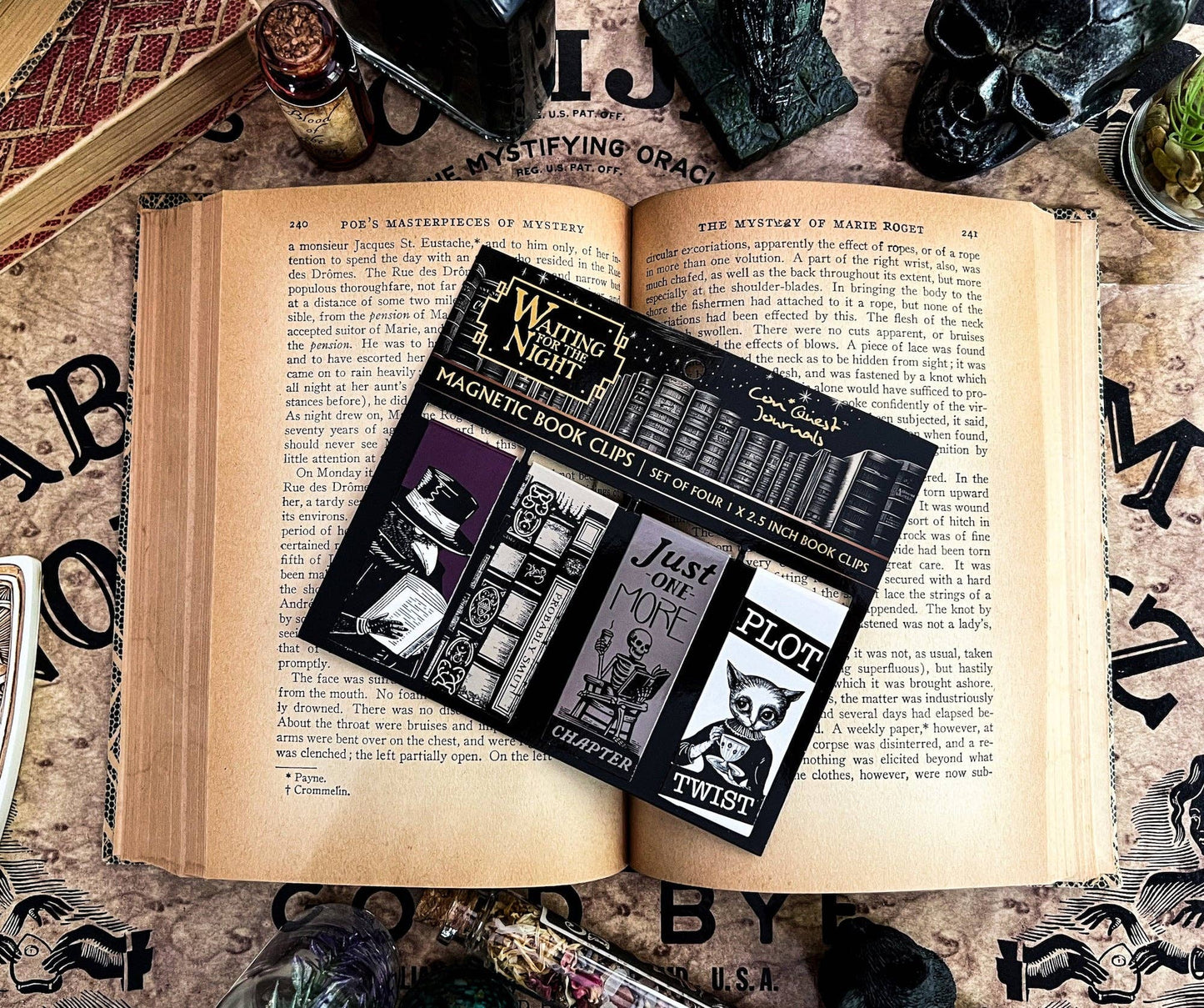 Waiting for the Night Magnetic Bookmarks (4-Pack) (Original Artwork)