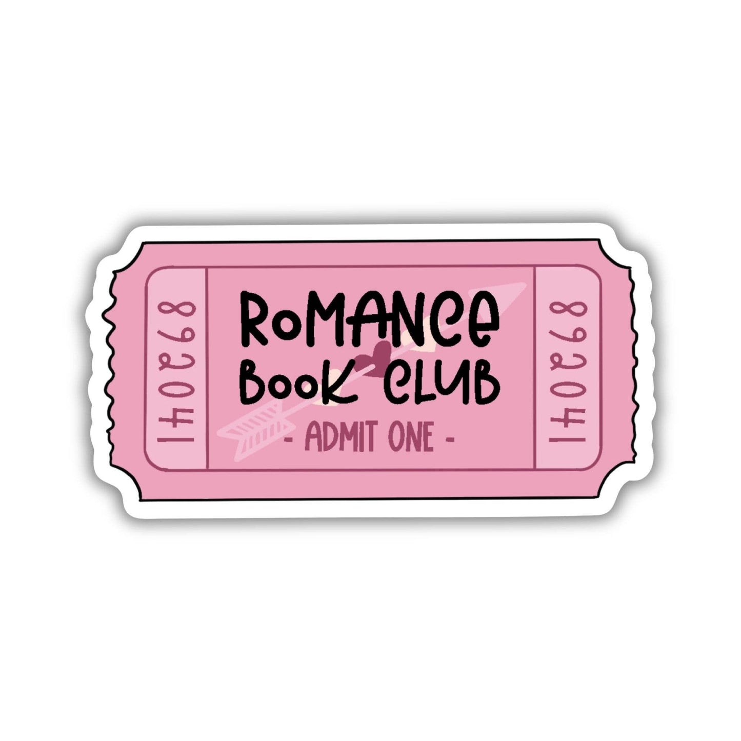 Romance Book Club Ticket Sticker