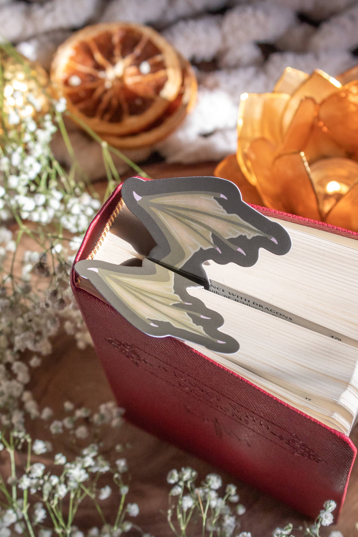 3D Dragon Wings Die-Cut Bookmark