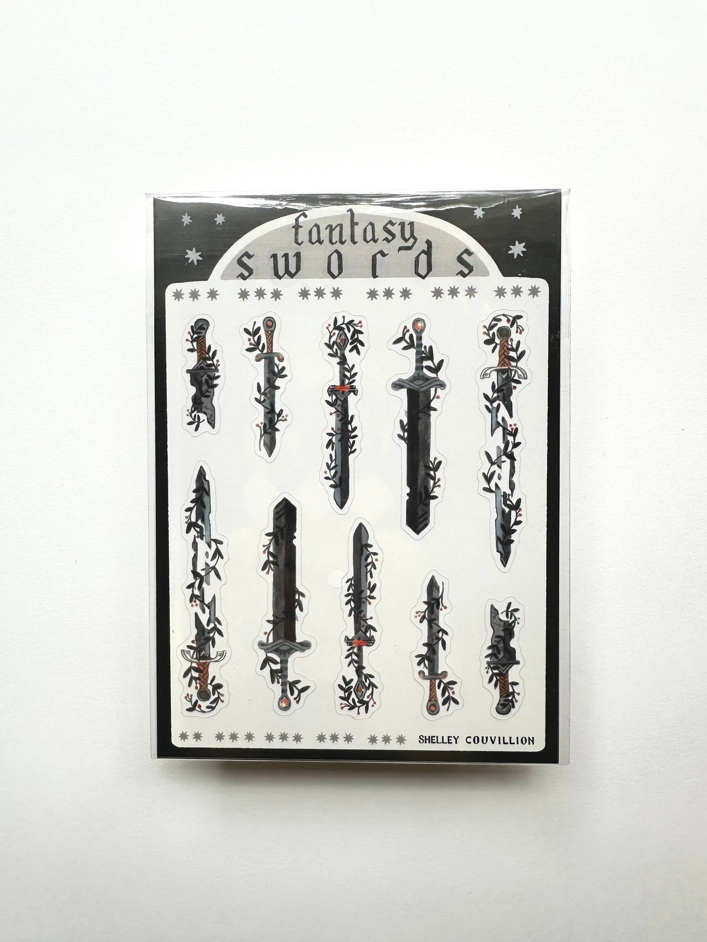 Fantasy Swords sticker sheet