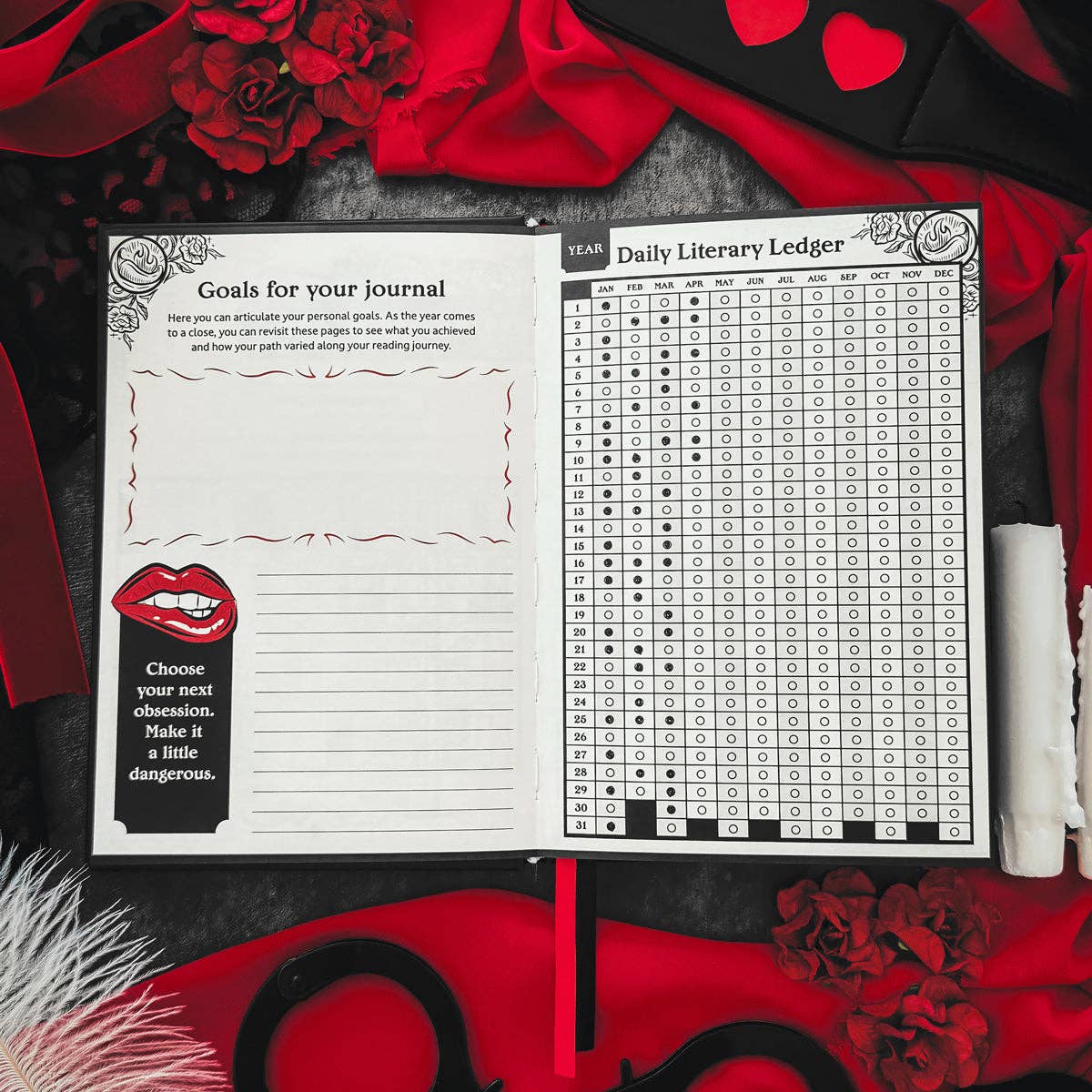 A Little Wicked Reading Journal (Original Artwork) for Readers