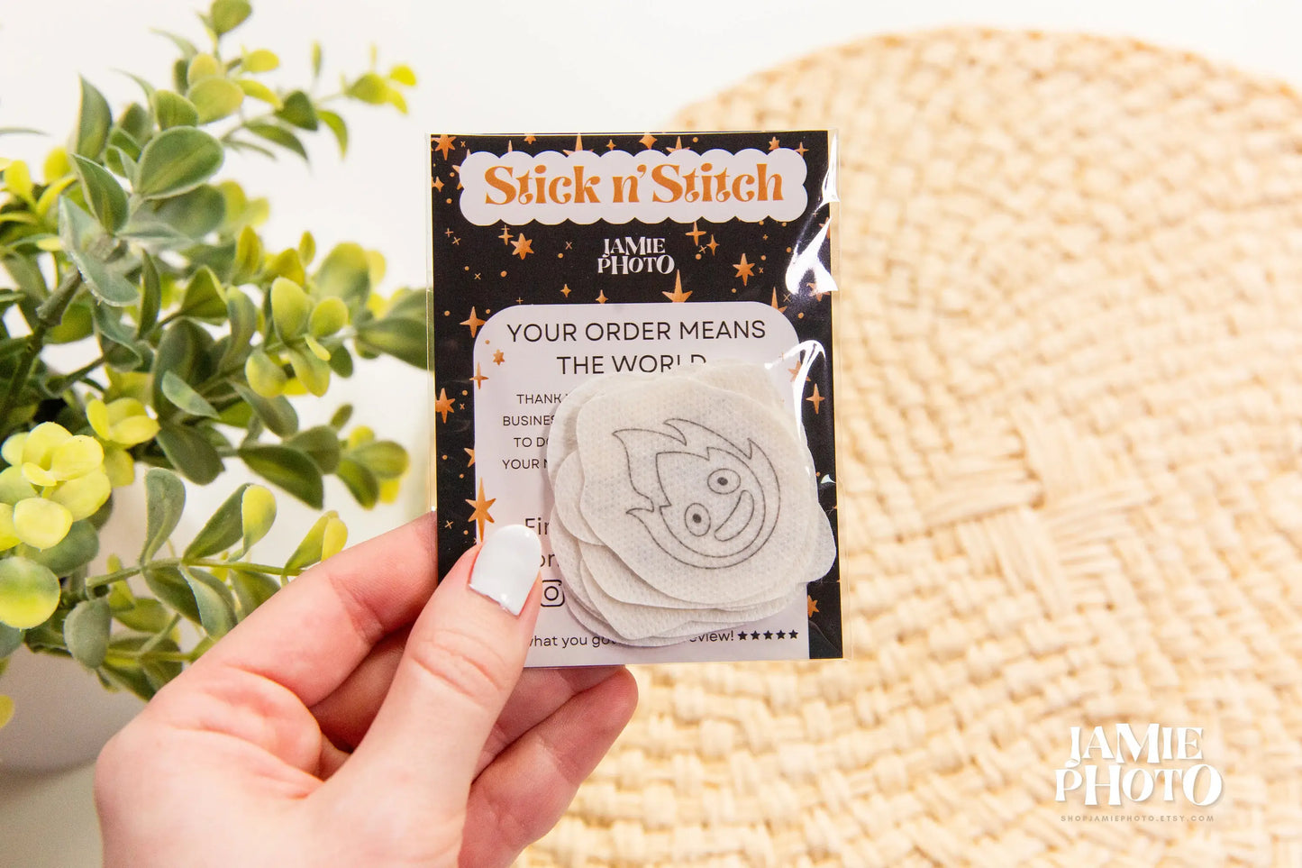 Anime Embroidery Stick and Stitch | Water Soluble Embroidery