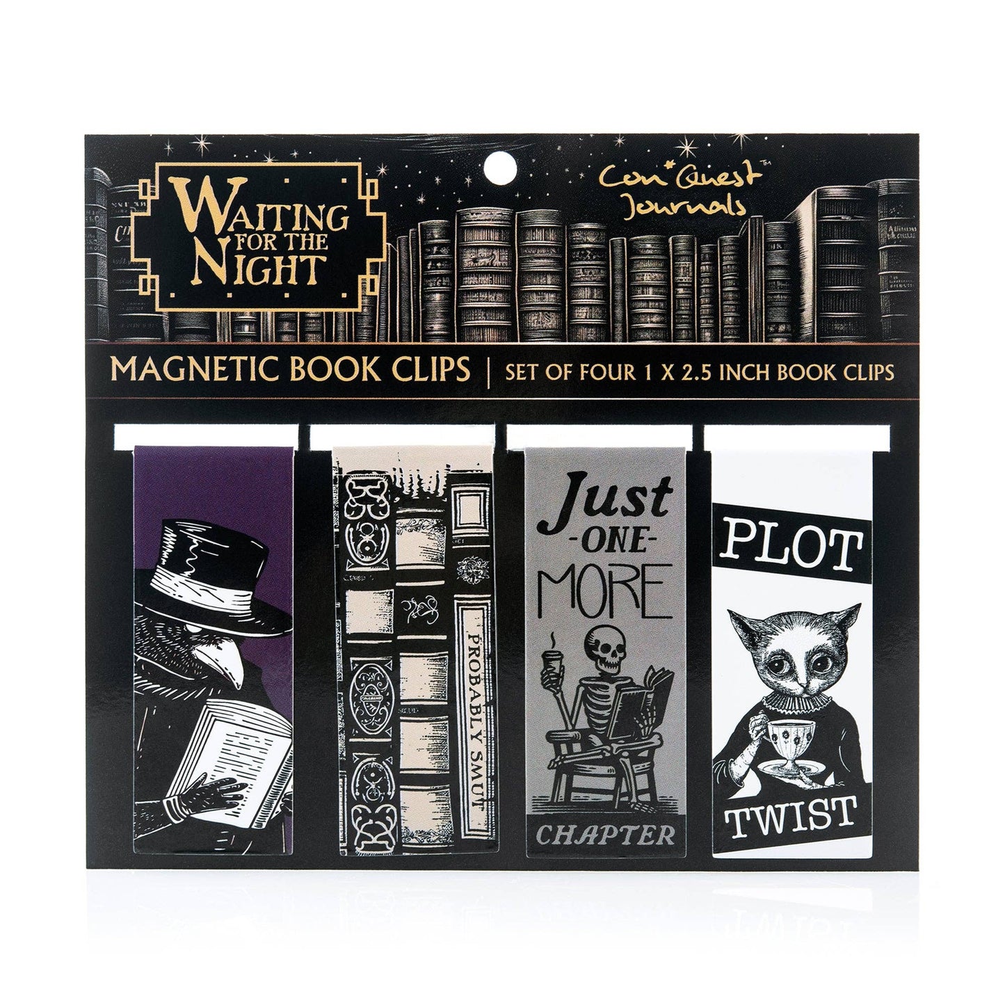 Waiting for the Night Magnetic Bookmarks (4-Pack) (Original Artwork)