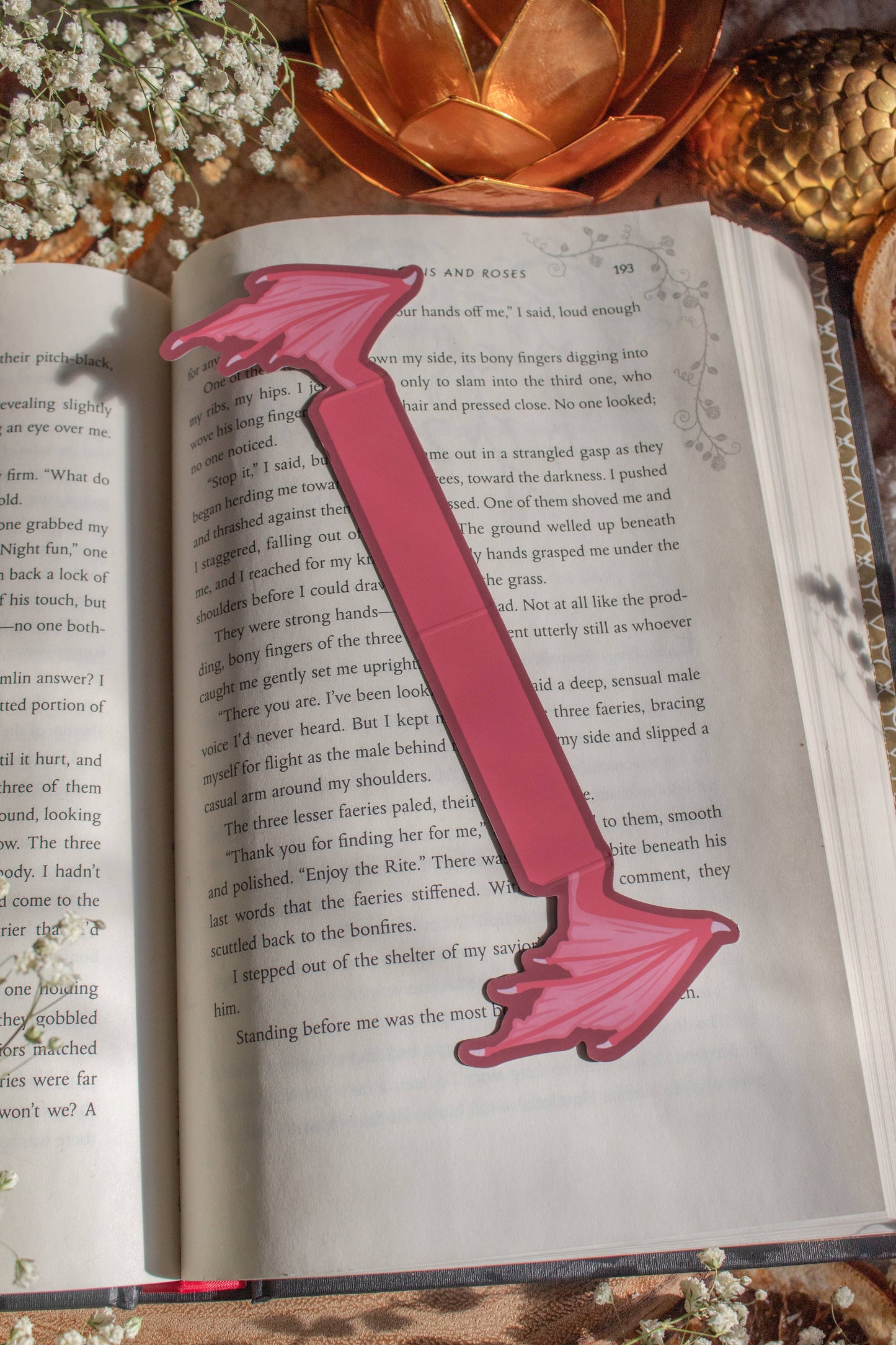 3D Dragon Wings Die-Cut Bookmark