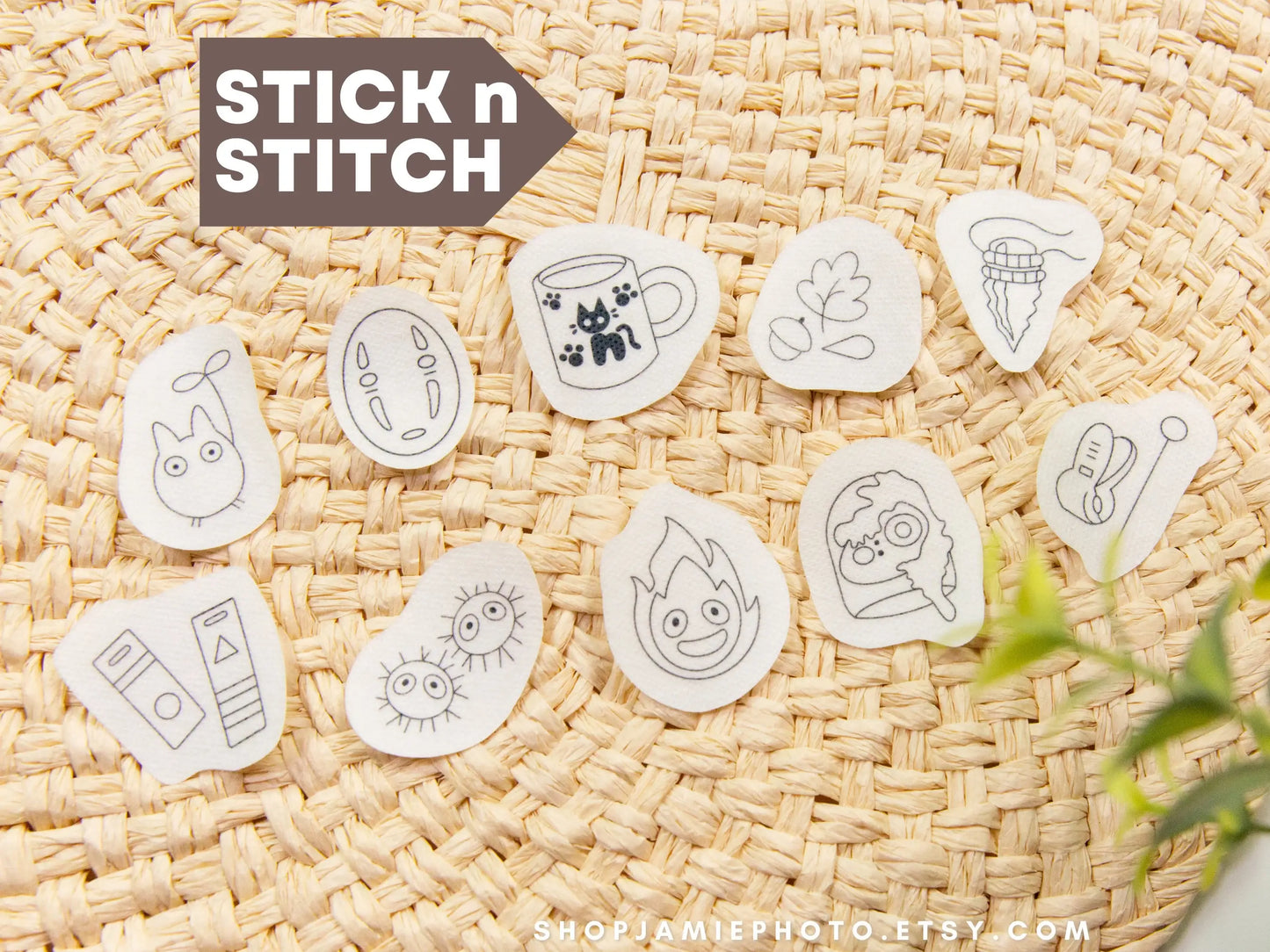Anime Embroidery Stick and Stitch | Water Soluble Embroidery
