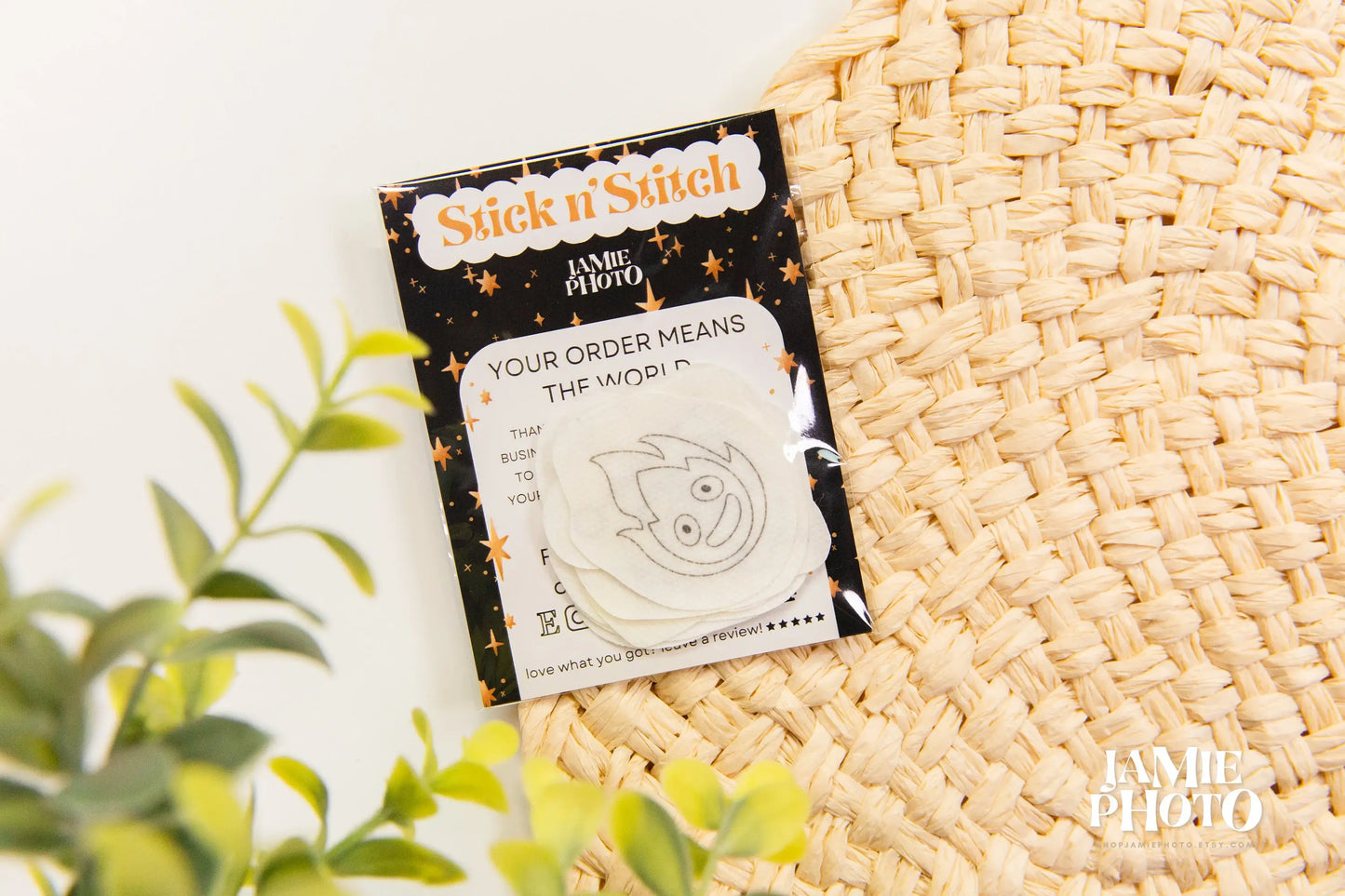 Anime Embroidery Stick and Stitch | Water Soluble Embroidery
