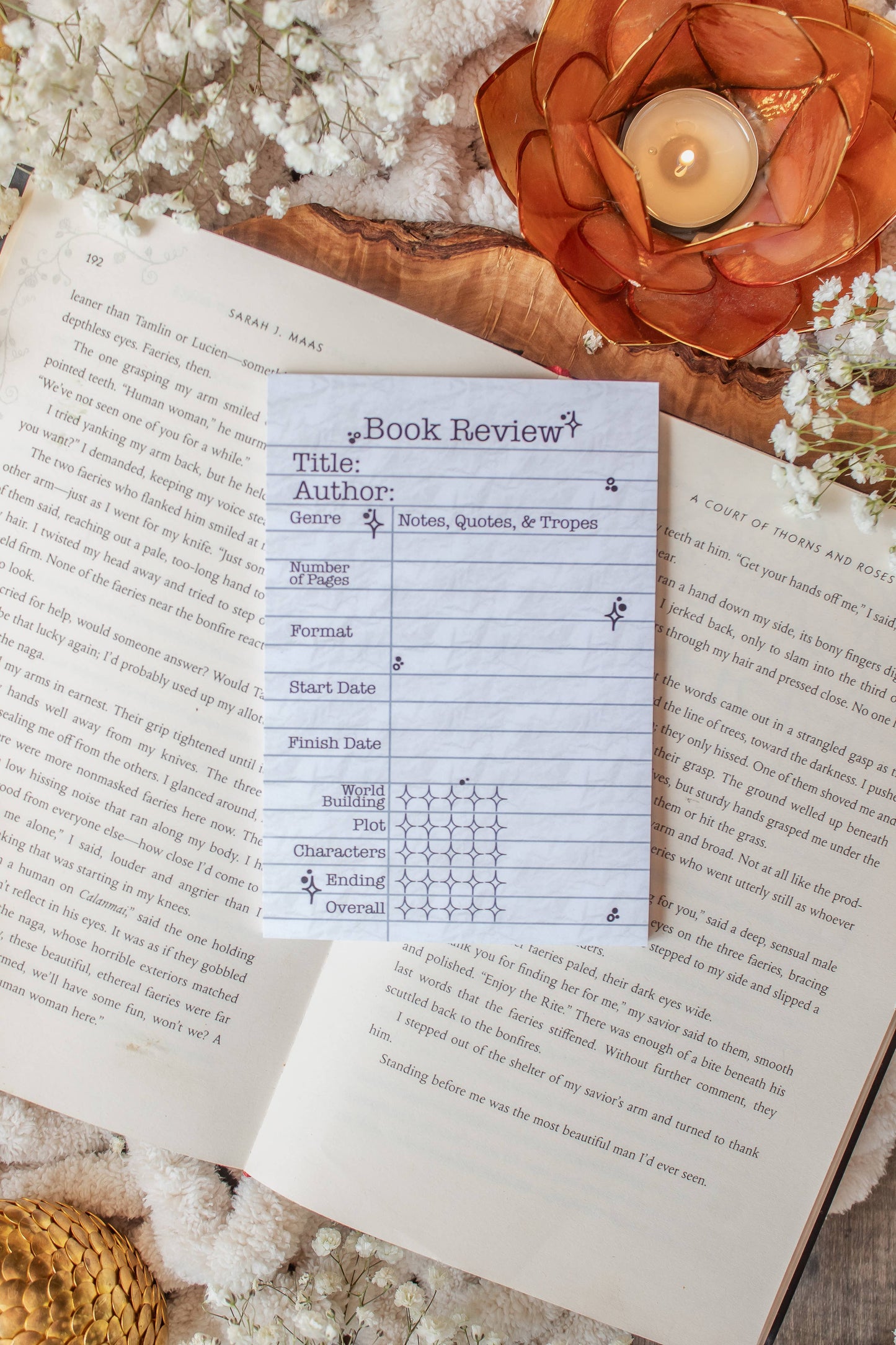 4x6 Book Review Post-it Notepad | Type Writer