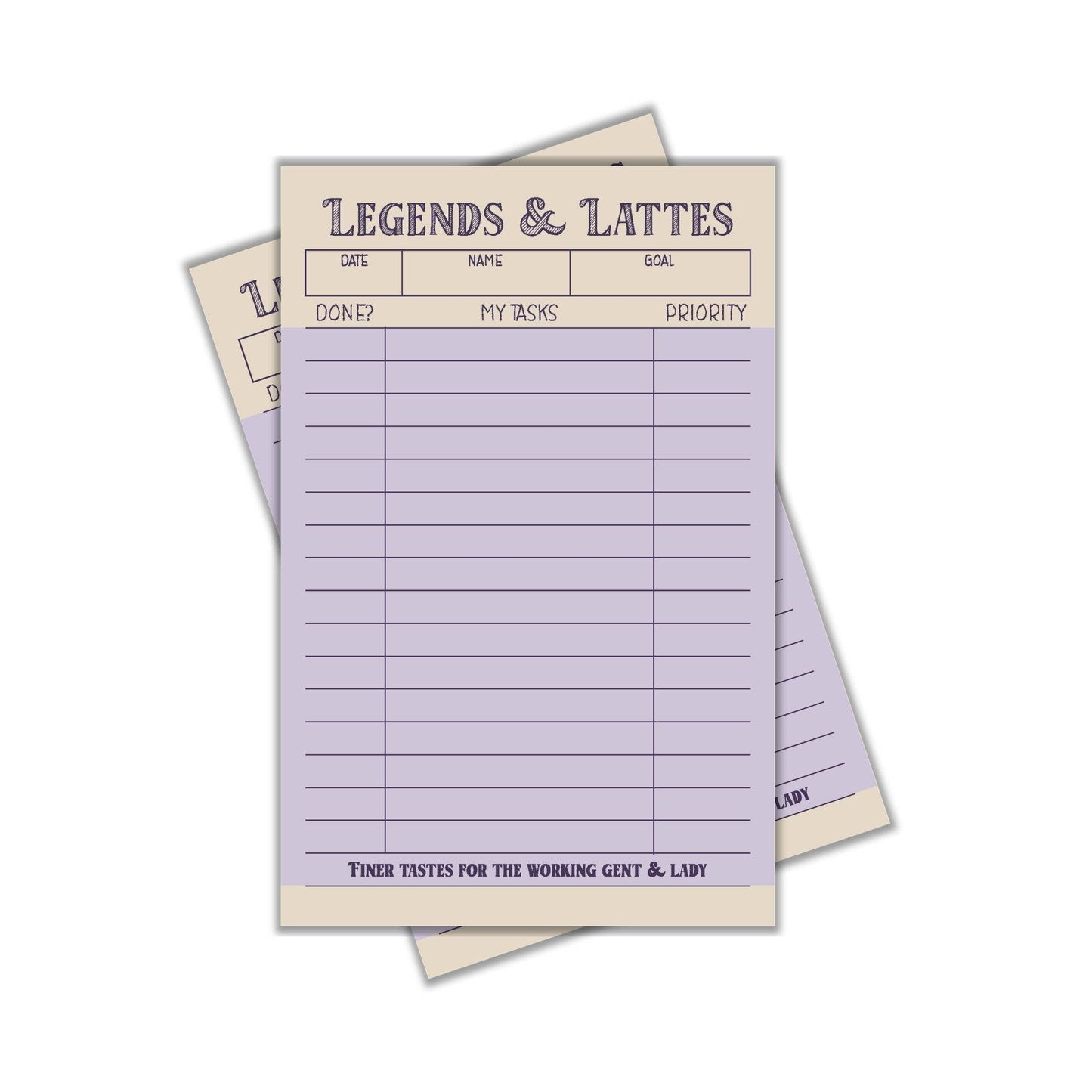Legends & Lattes To-Do List Notepad - 4x6"
