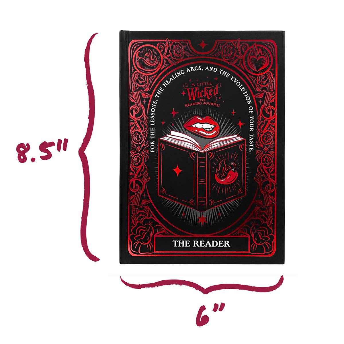 A Little Wicked Reading Journal (Original Artwork) for Readers