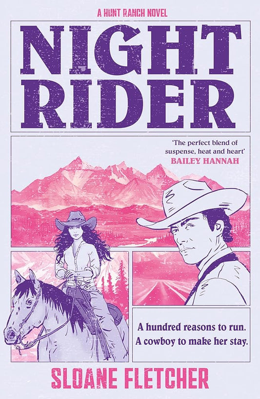 Night Rider: discover your latest cowboy romance obsession with this gripping, emotional and spicy small-town, ranch life romantic suspense novel – brand-new for 2026! (Hunt Ranch) (Book 1) cover image