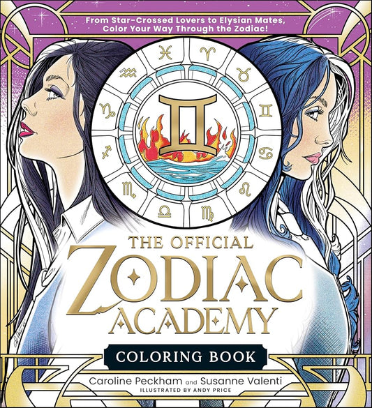 The Official Zodiac Academy Coloring Book: From Star-Crossed Lovers to Elysian Mates, Color Your Way Through the Zodiac! (Zodiac Academy Activity Books) cover image