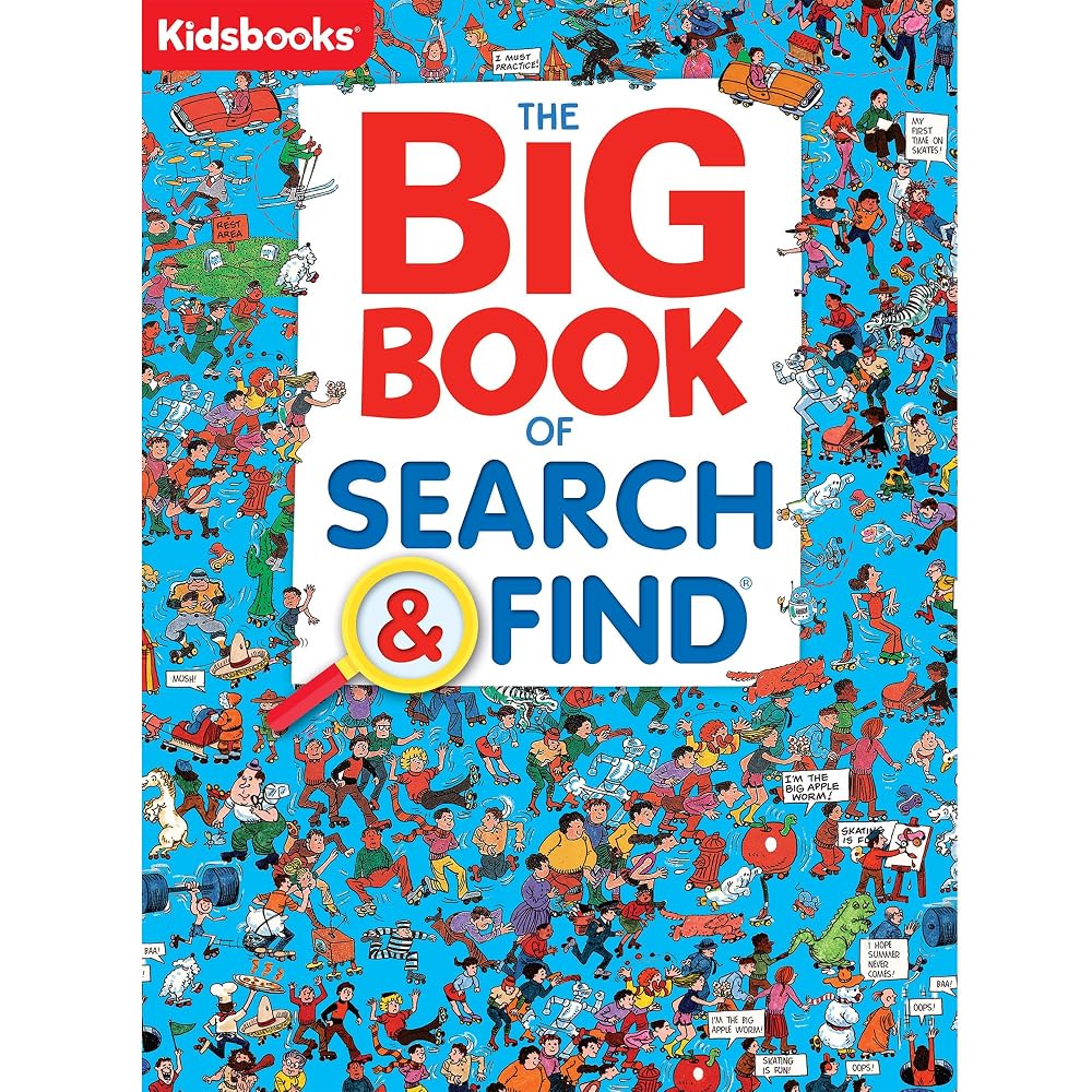 The Big Book of Search & Find - Fun Hidden Object Game for Kids | Boosts Focus & Observation Skills | Engaging Brain-Training Activity Book cover image