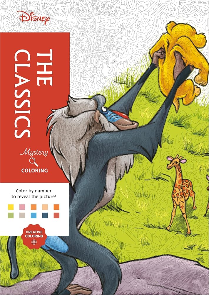 Disney Mystery Coloring: The Classics: A Color by Number Book cover image
