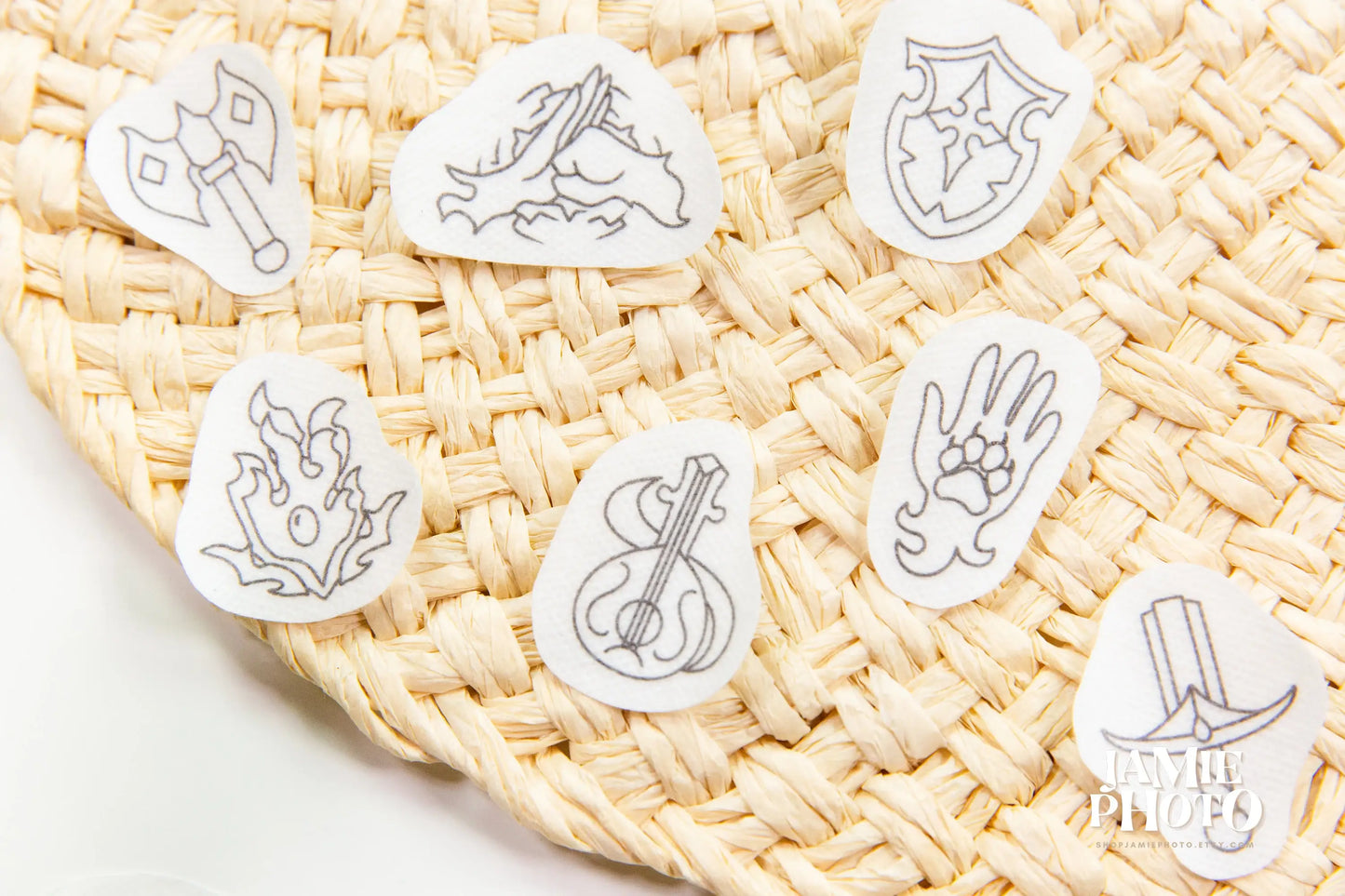 Baldur's Gate DnD Embroidery, Water Soluble Stick and Stitch