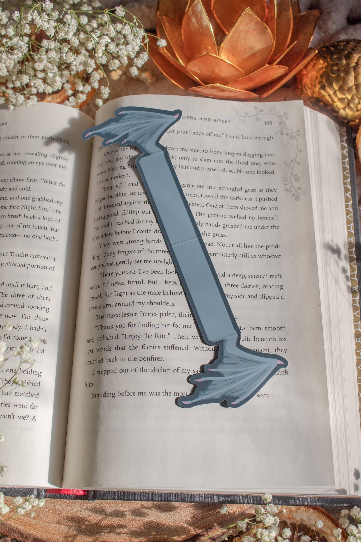 3D Dragon Wings Die-Cut Bookmark