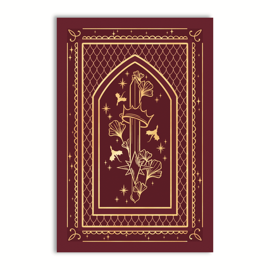 6"x9" Reading Journal with 50 Review Pages | Fantasy Sword