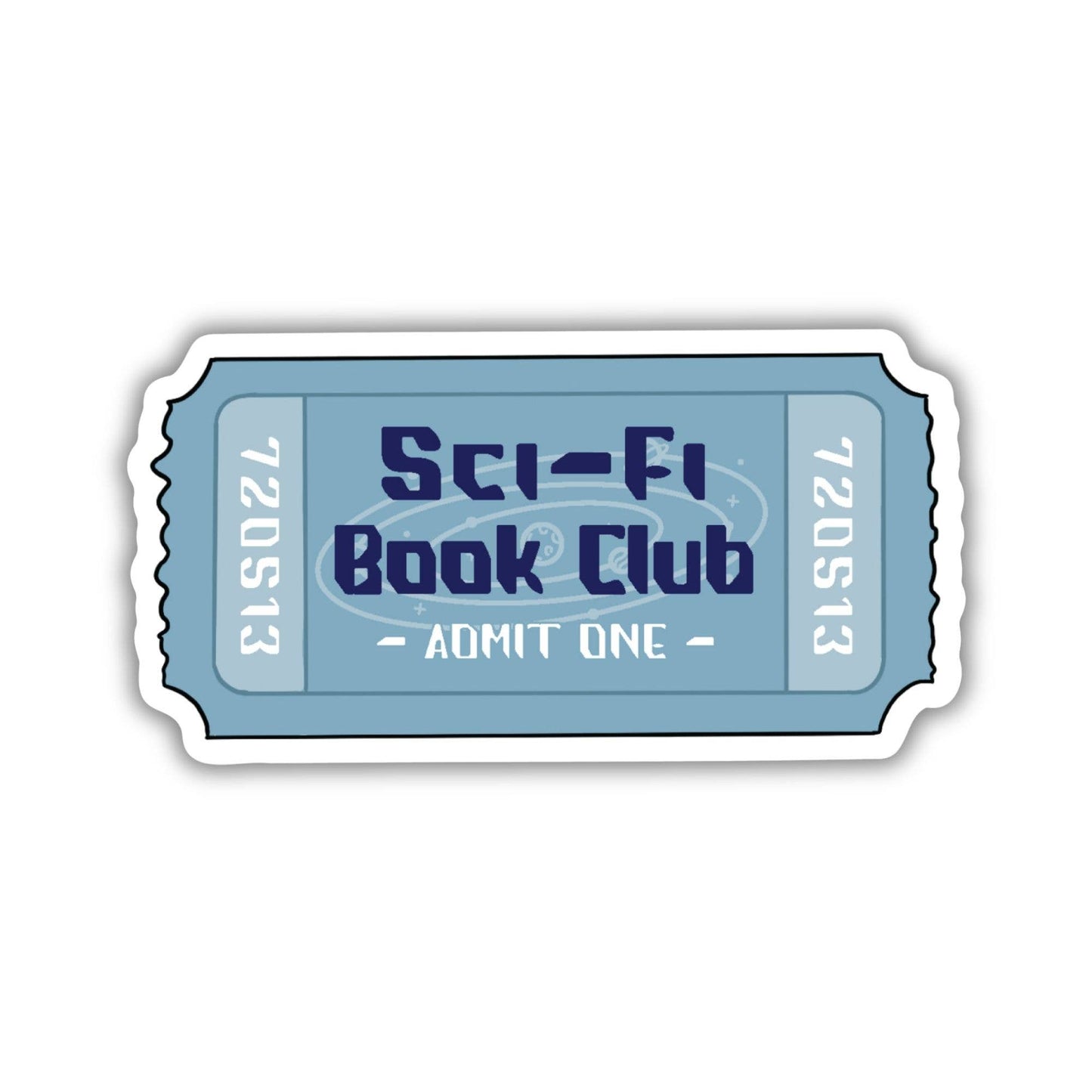Sci-Fi Book Club Ticket Sticker