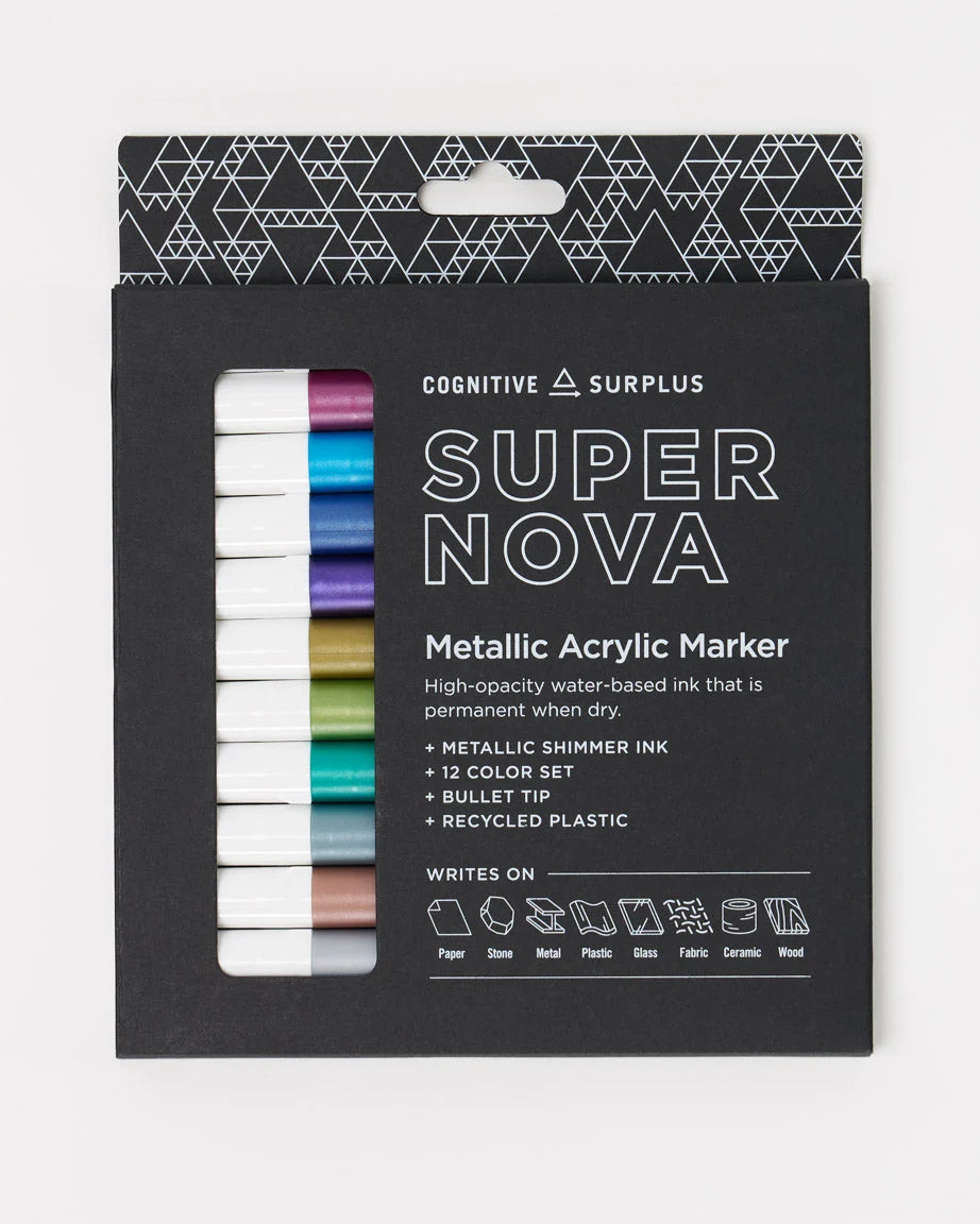 Cognitive Surplus Supernova Metallic Acrylic Markers