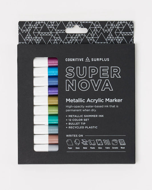 Cognitive Surplus Supernova Metallic Acrylic Markers