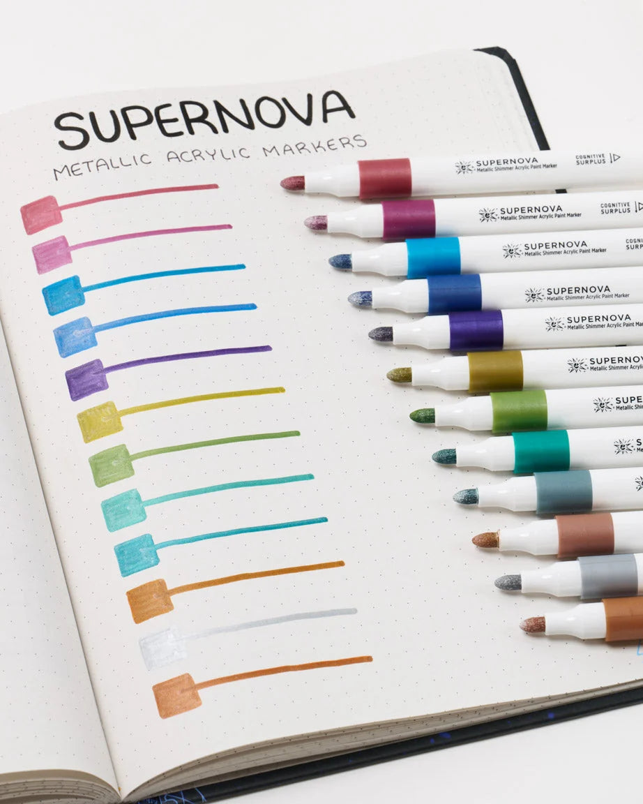 Cognitive Surplus Supernova Metallic Acrylic Markers