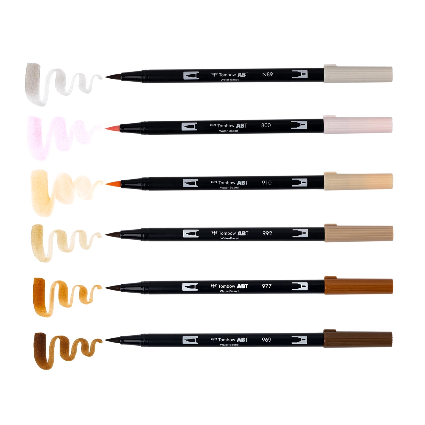Tombow Dual Brush Pen, 6-Pack Sets