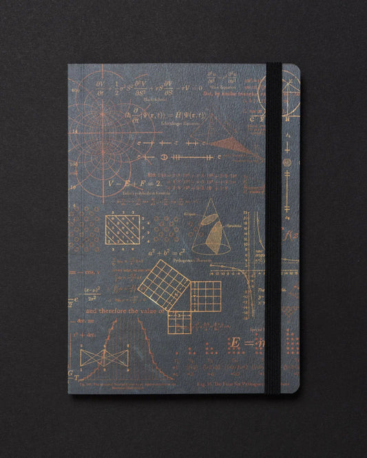 Cognitive Surplus Dark Analysis A5 Softcover Notebook: Equations That Changed the World