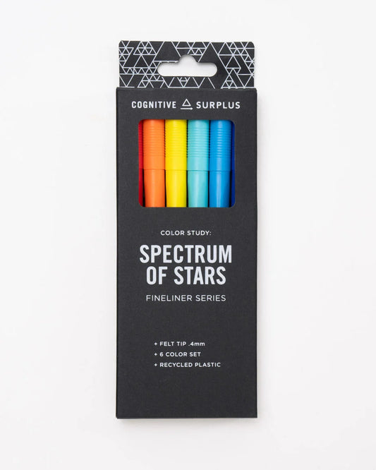 Cognitive Surplus Spectrum of Stars Fineliner Pens Pack
